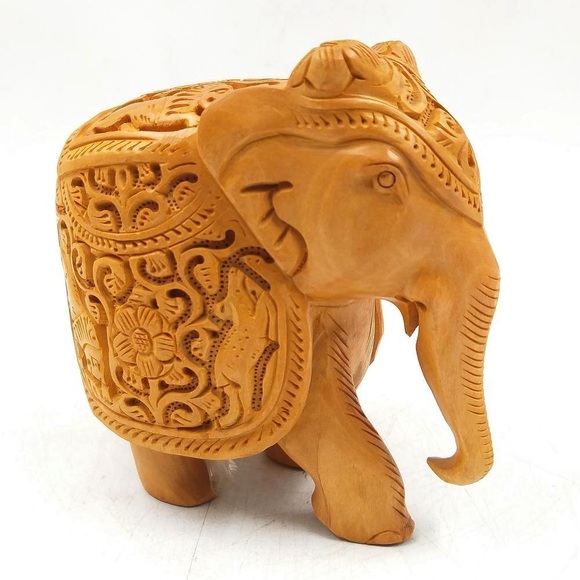 ❤️ Wooden Elephant Statue ❤️ - Picture 3 of 3